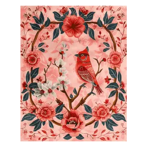 Cardinal Charm Hand Tufted Rug