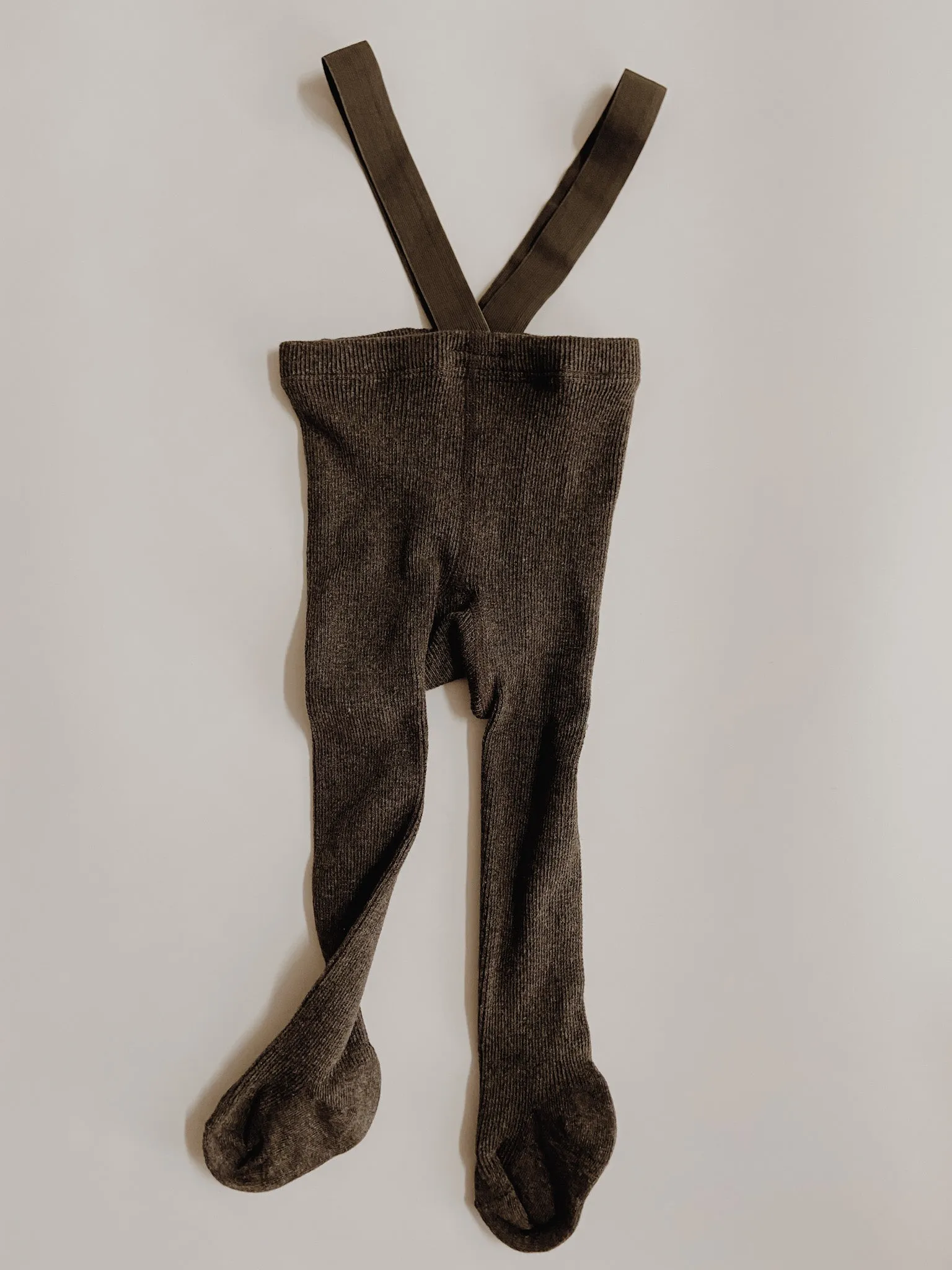 Knit Footie Suspender Tights