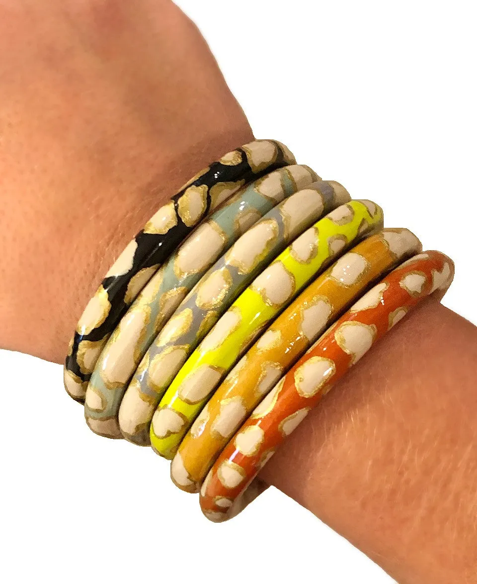 Print Two-Tone Bangle©  - 4 Color Options